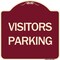 Signmission Parking Lot Visitors Parking Heavy-Gauge Aluminum Architectural Sign, 18" x 18", BU-1818-24622 A-DES-BU-1818-24622 - alternate 1